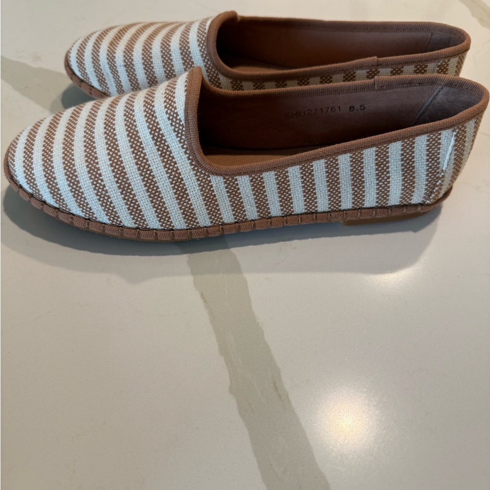 J. Jill Brown and White Striped Women's Shoes